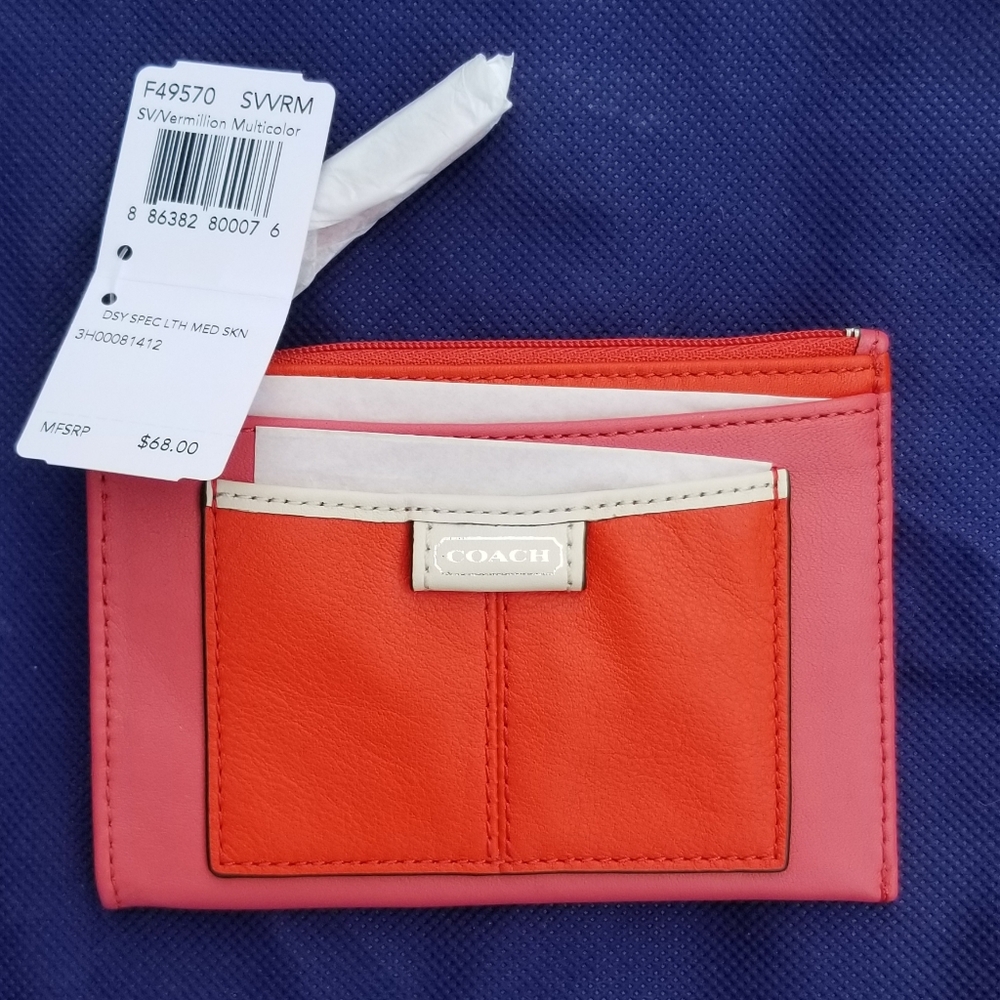 NEW Coach card holder